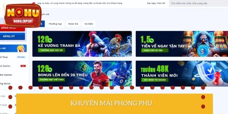 Hệ thống cung cấp nhiều chương trình ưu đãi hấp dẫn