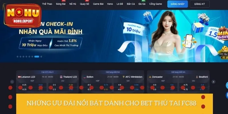 Top các ưu đãi khủng tại thương hiệu FC88