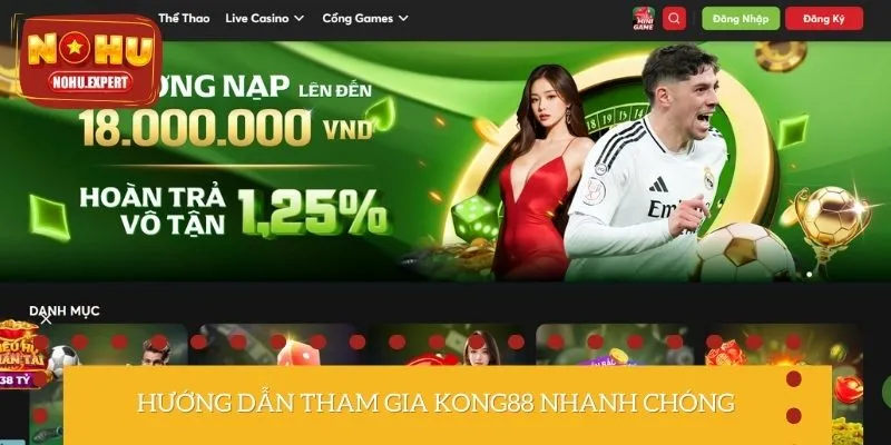 Quy trình tham gia cá cược tại nhà cái KONG88
